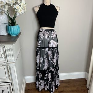 Tropical maxi skirt size small